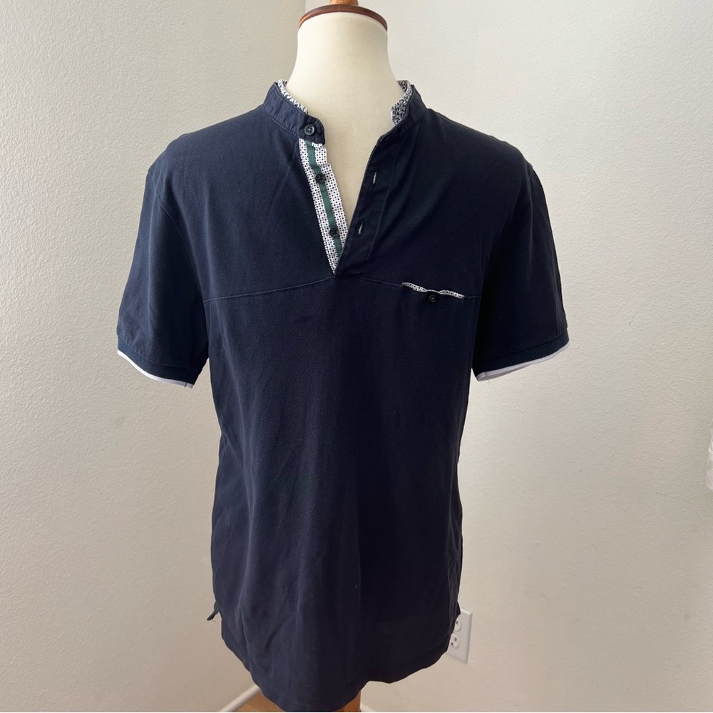 Zara Man Navy Polo Shirt